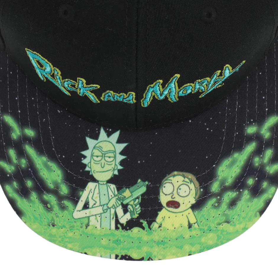 Rick and Morty Acid Vat Sublimated Bill Adult Snapback Cap-Bioworld International Store