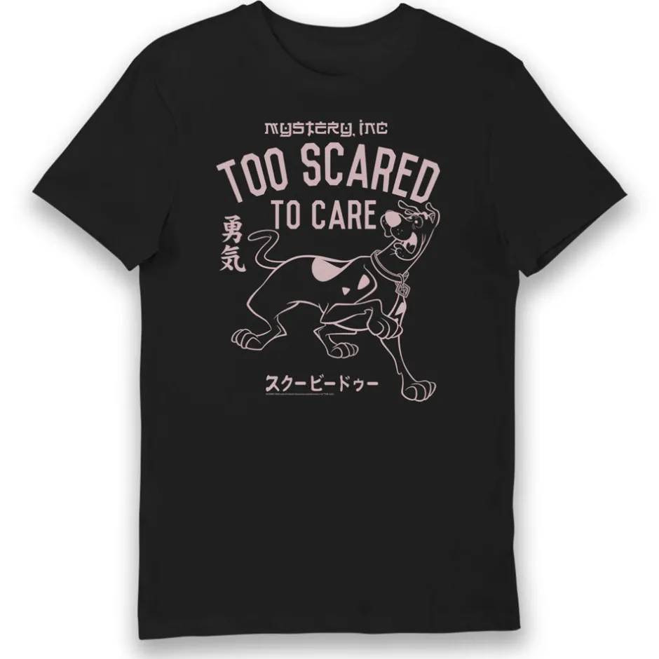 Scooby Doo Too Scared To Care Adults T-Shirt-Bioworld International Online