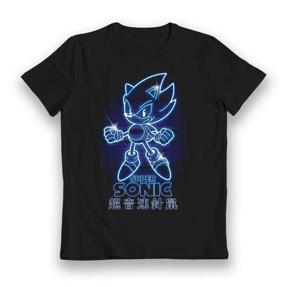 Sonic The Hedgehog Glow in the Dark Kids T-Shirt Bulk Buy-Bioworld International Best Sale