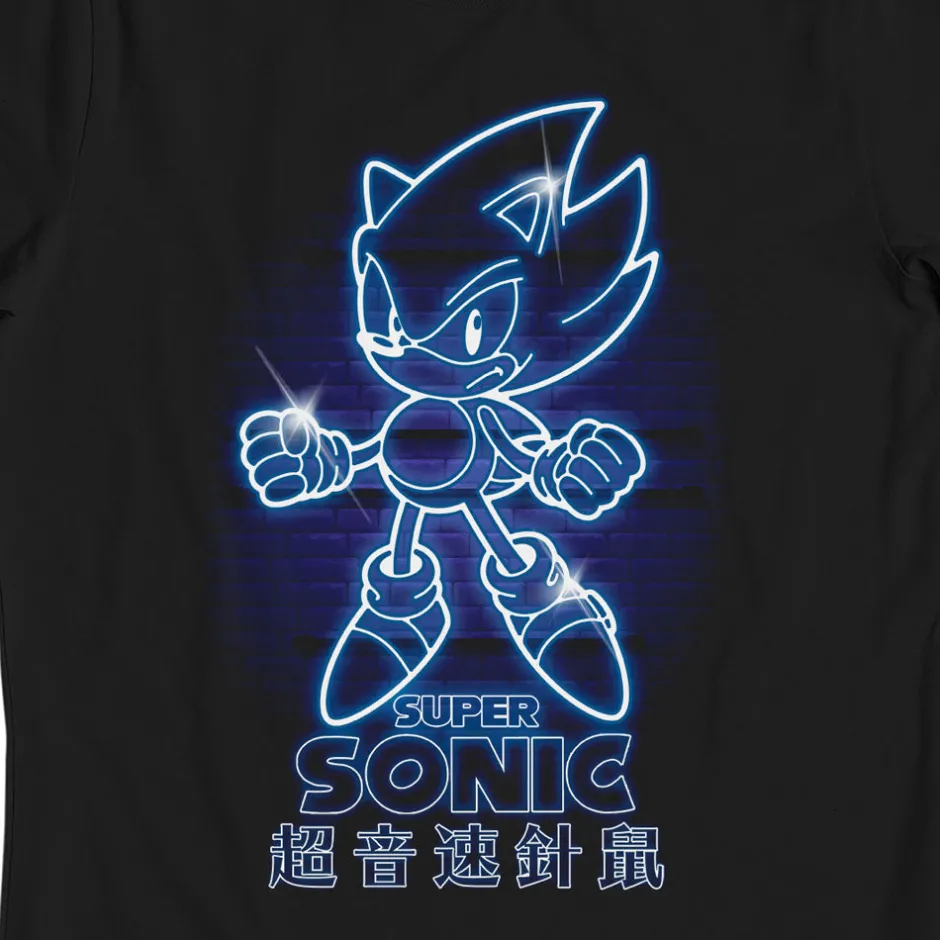 Sonic The Hedgehog Glow in the Dark Kids T-Shirt Bulk Buy-Bioworld International Best Sale