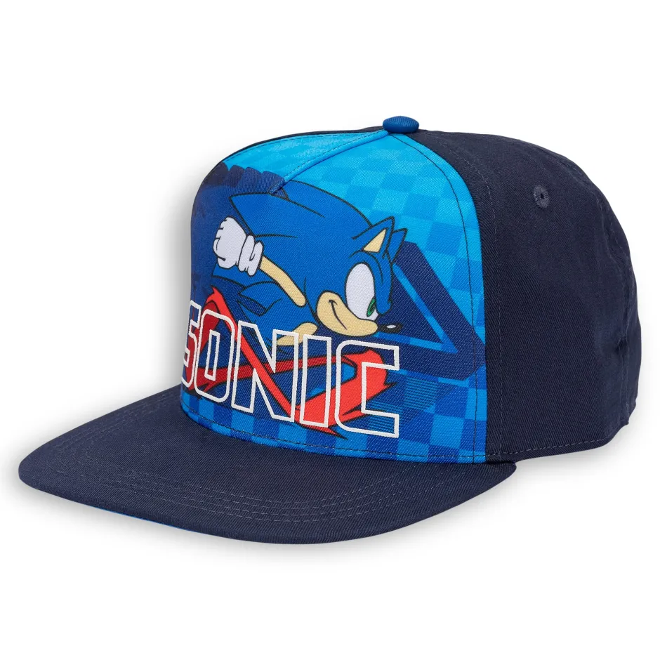 Sonic the Hedgehog Running Kids Snapback Cap-Bioworld International Hot