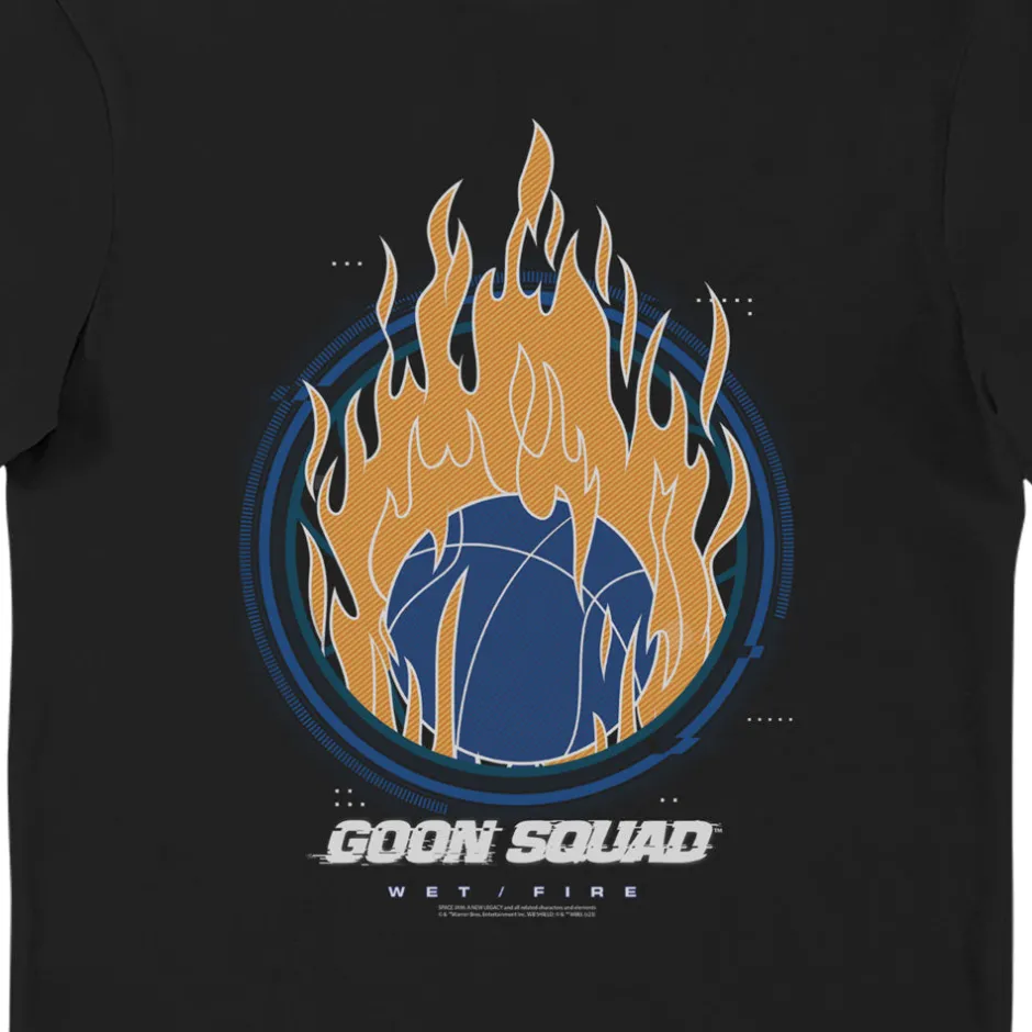 Space Jam A New Legacy Goon Squad Fire Ball Adults T-Shirt-Bioworld International Cheap