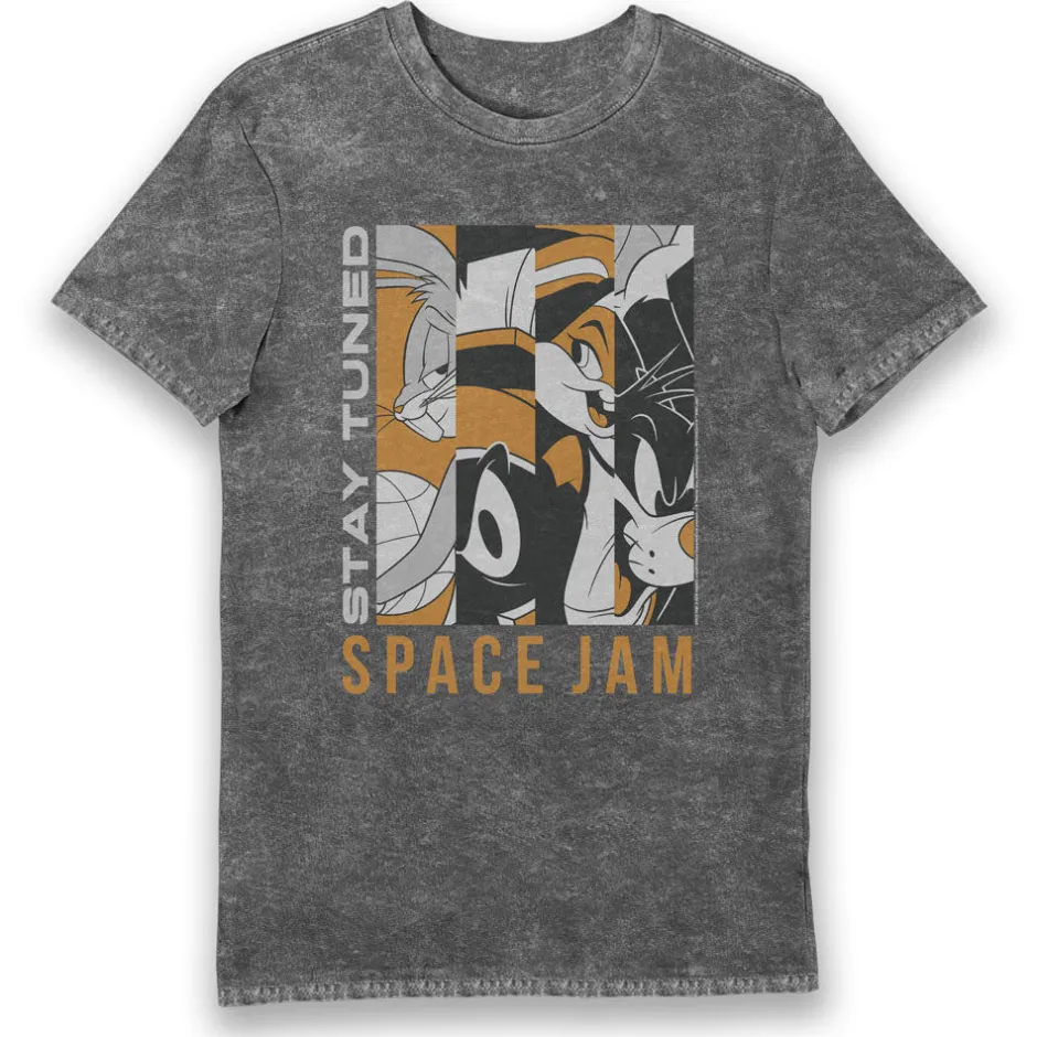 Space Jam A New Legacy Looney Tunes Stay Tuned Vintage Adults T-Shirt-Bioworld International Best