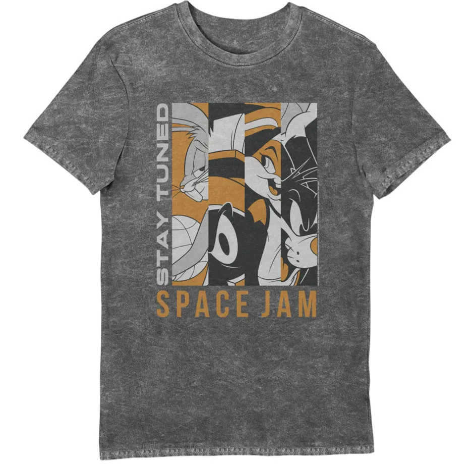 Space Jam A New Legacy Looney Tunes Stay Tuned Vintage Adults T-Shirt-Bioworld International Best