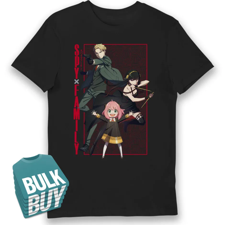 Spy X Family Characters T-Shirt Bulk Buy-Bioworld International Fashion