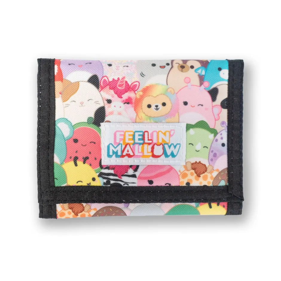 Squishmallows Characters Nylon Trifold Wallet-Bioworld International Discount