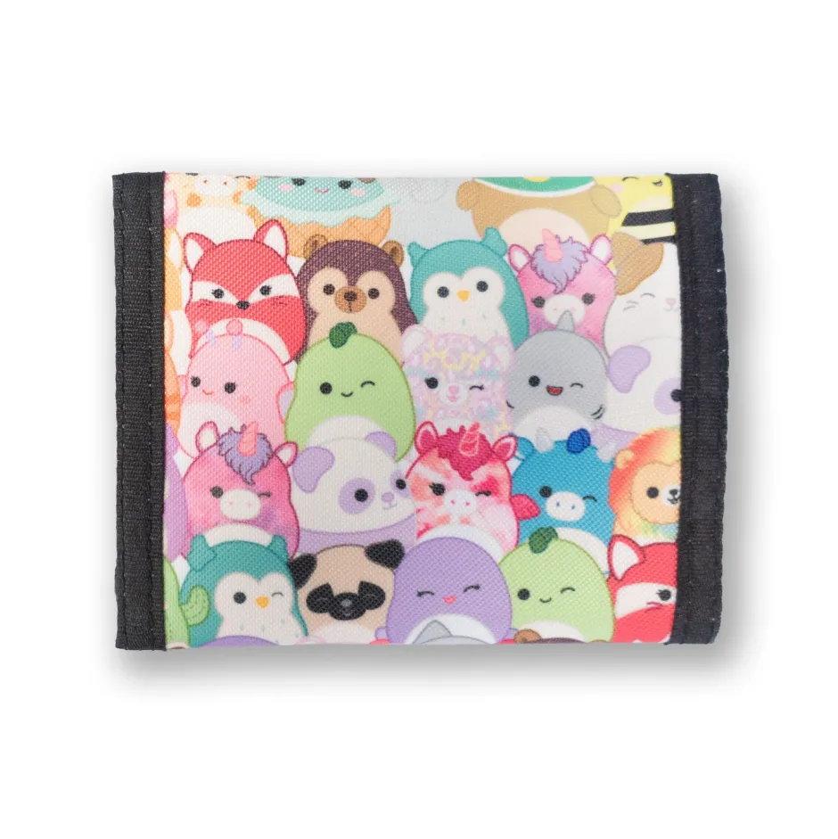 Squishmallows Characters Nylon Trifold Wallet-Bioworld International Discount