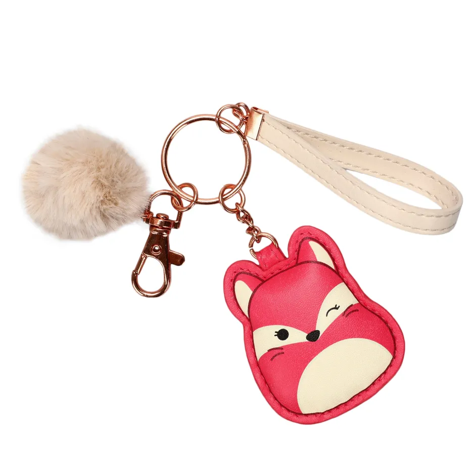 Squishmallows Fifi The Fox Multi Charm & Pom Keychain-Bioworld International Flash Sale