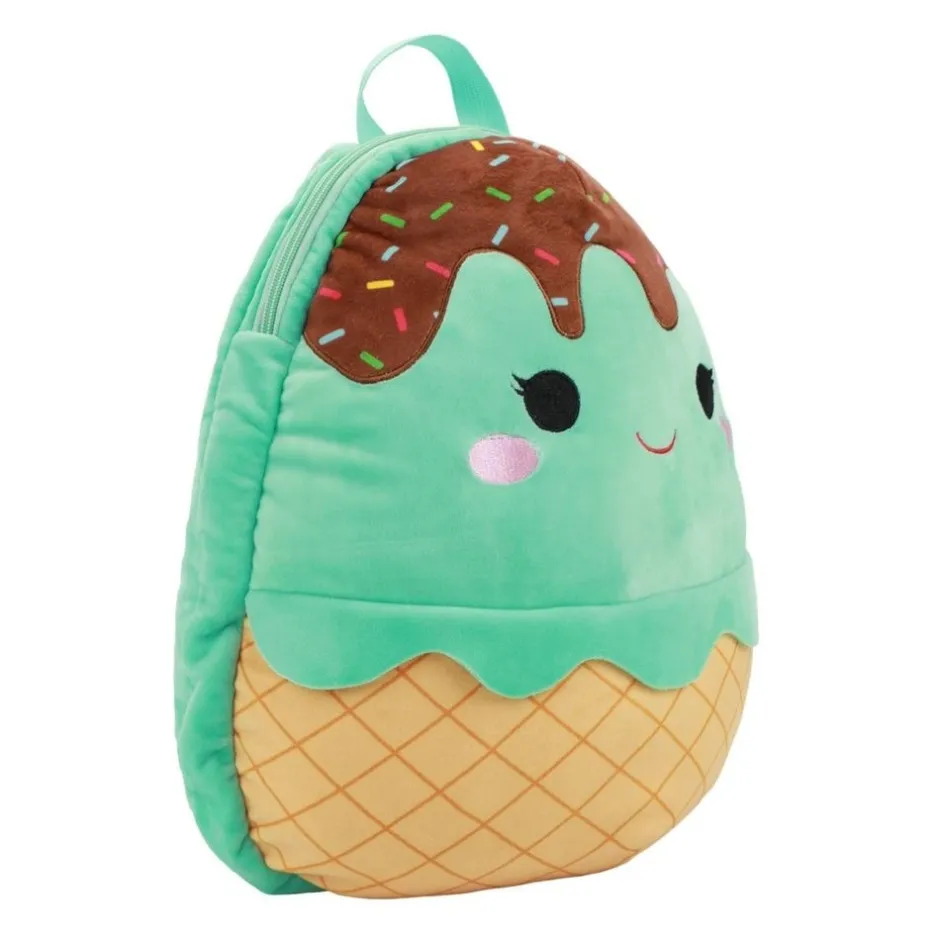 Squishmallows Maya the Mint Ice Cream Cone 14" Plush Mini Backpack, Green, One size-Bioworld International Discount