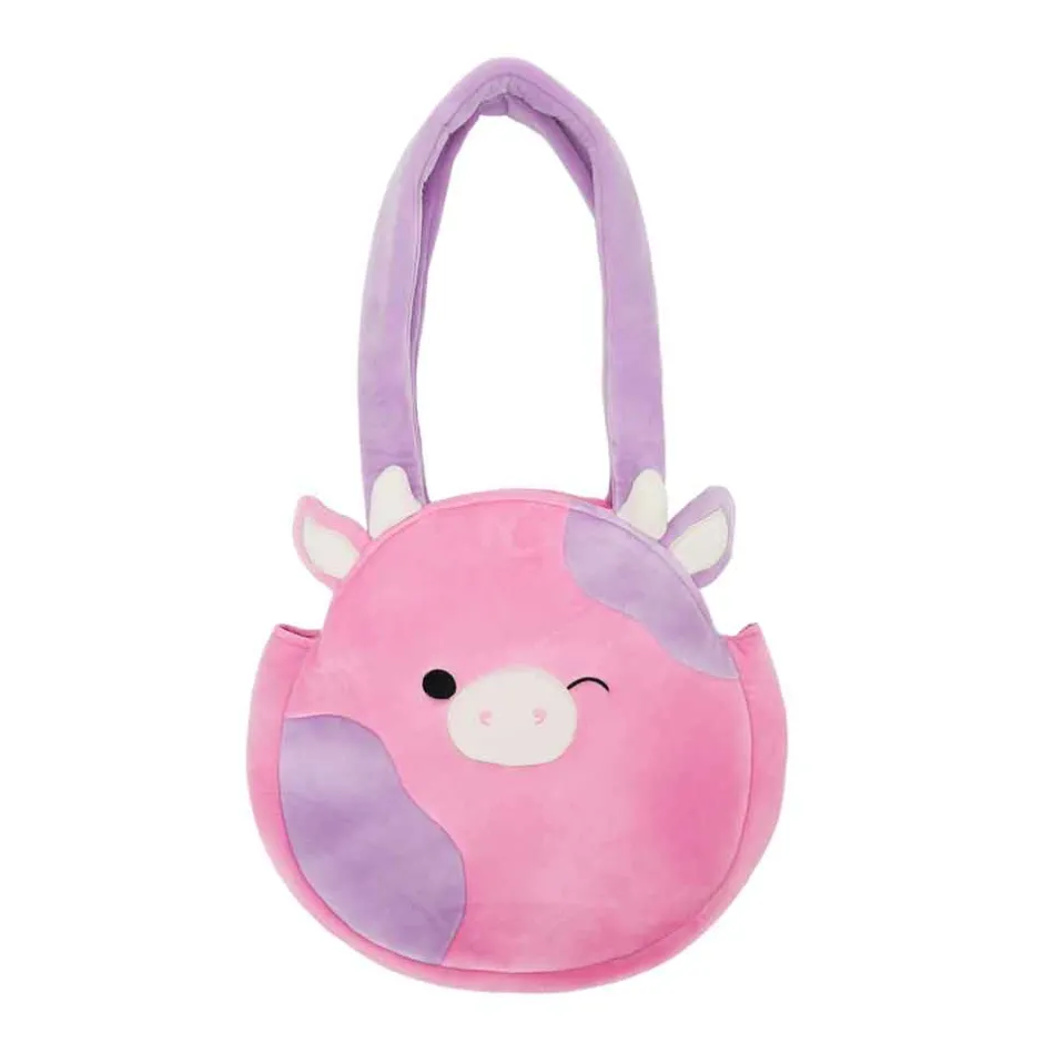 Squishmallows Patty the Cow Plush Tote Bag-Bioworld International Outlet