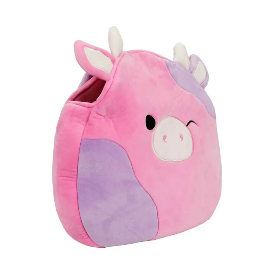 Squishmallows Patty the Cow Plush Tote Bag-Bioworld International Outlet