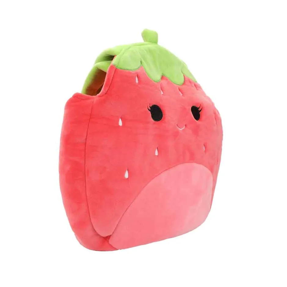 Squishmallows Scarlet Strawberry Plush Tote Bag-Bioworld International Fashion