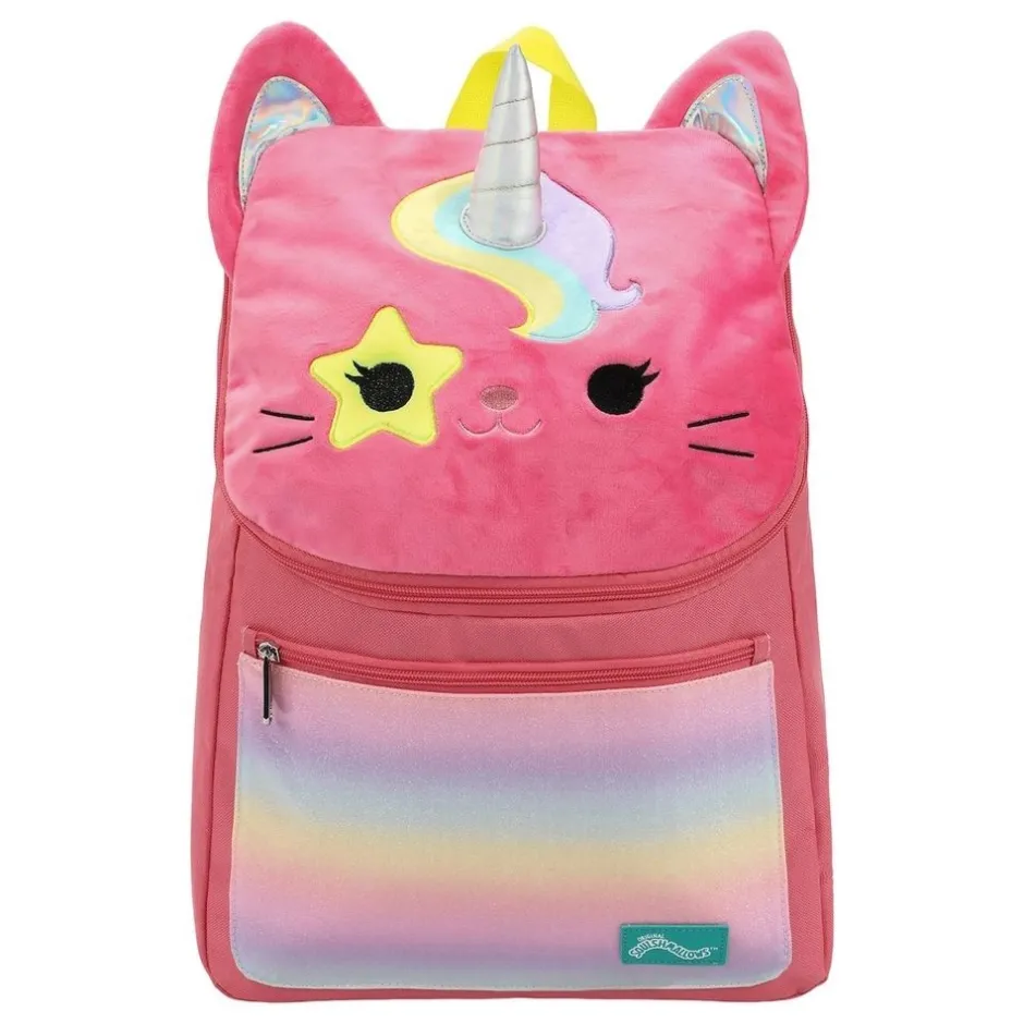 Squishmallows Sienna the Unicorn Cat Youth 16' Backpack, Pink, One size-Bioworld International Best Sale