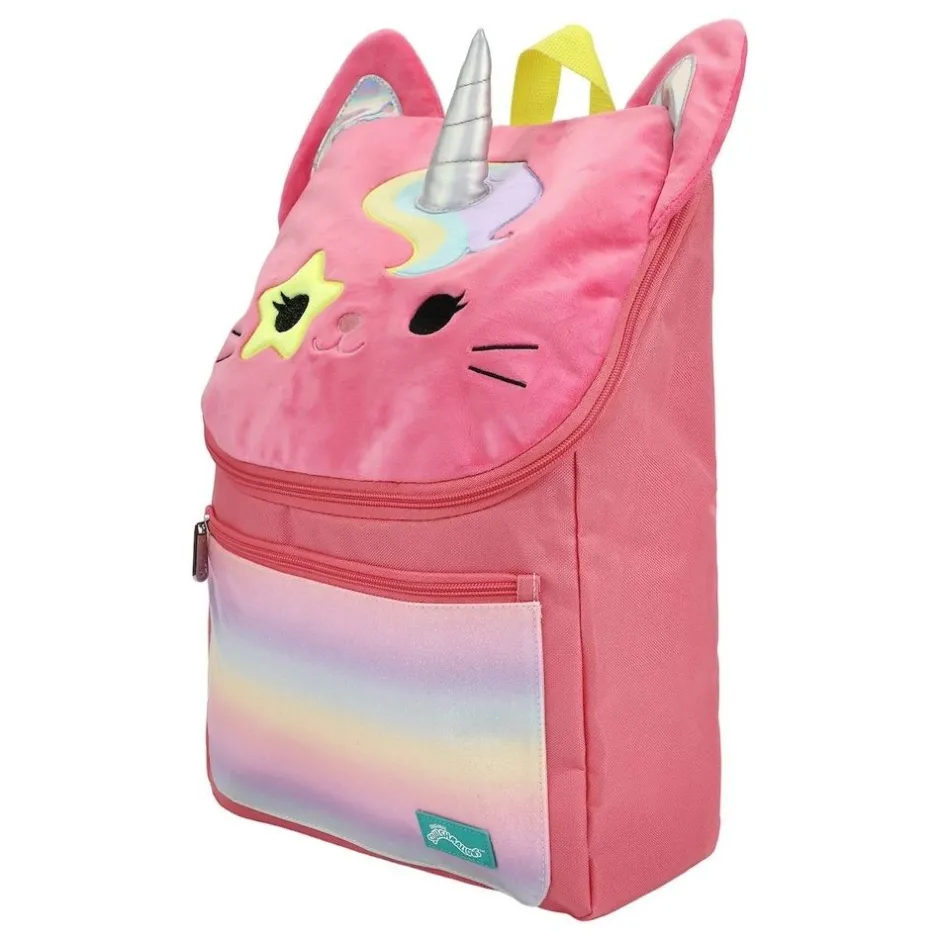 Squishmallows Sienna the Unicorn Cat Youth 16' Backpack, Pink, One size-Bioworld International Best Sale