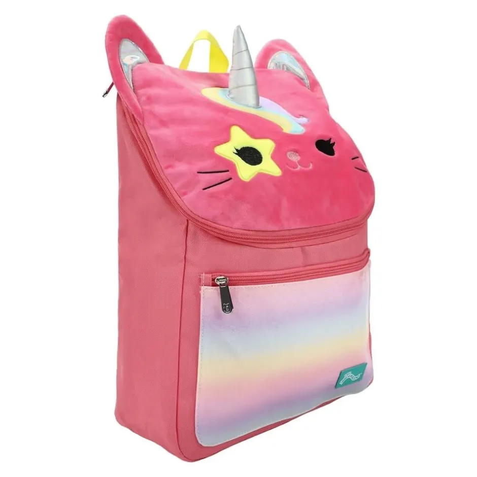 Squishmallows Sienna the Unicorn Cat Youth 16' Backpack, Pink, One size-Bioworld International Best Sale