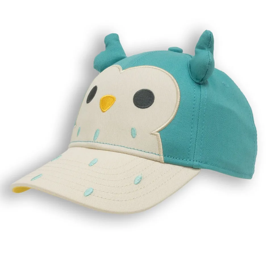 Squishmallows Turquoise Winston Owl Embroidered Cosplay Kids Cap-Bioworld International Flash Sale