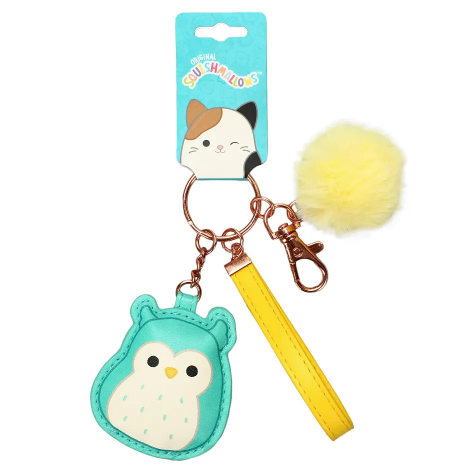 Squishmallows Winston the Owl Multi Charm & Pom Keychain-Bioworld International Discount