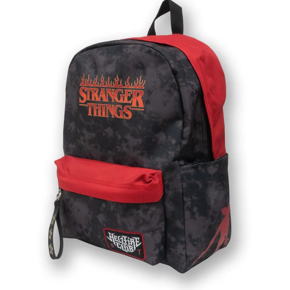 Stranger Things Black & Red Backpack-Bioworld International Clearance