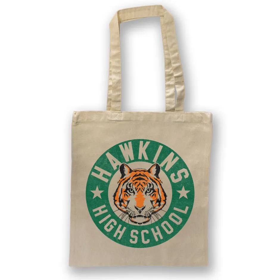 Stranger Things Hawkins High School Tote Bag-Bioworld International Flash Sale