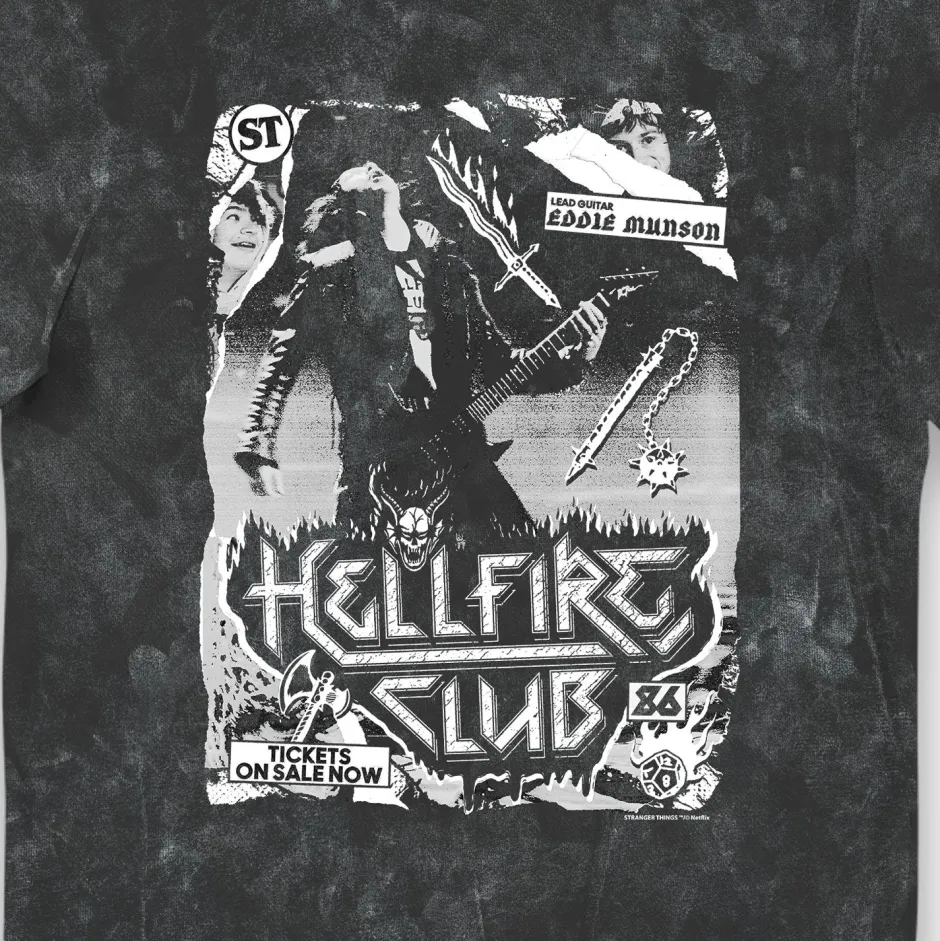 Stranger Things Hellfire Club Band Snowash Adults T-Shirt-Bioworld International Store