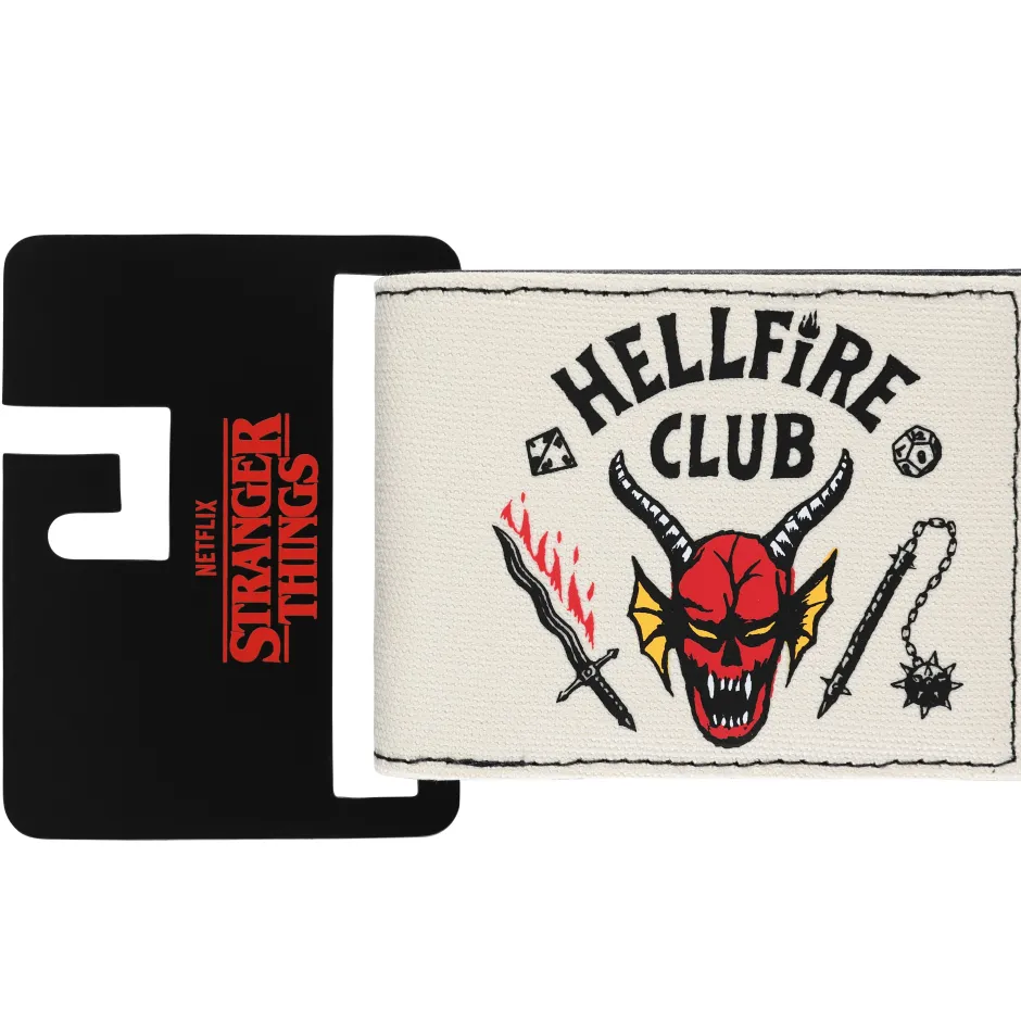 Stranger Things Hellfire Club PU Bifold Wallet - White-Bioworld International Cheap