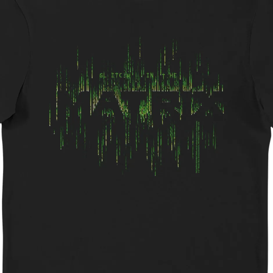 The Matrix Glitch In The Matrix Adults Black T-Shirt-Bioworld International Clearance