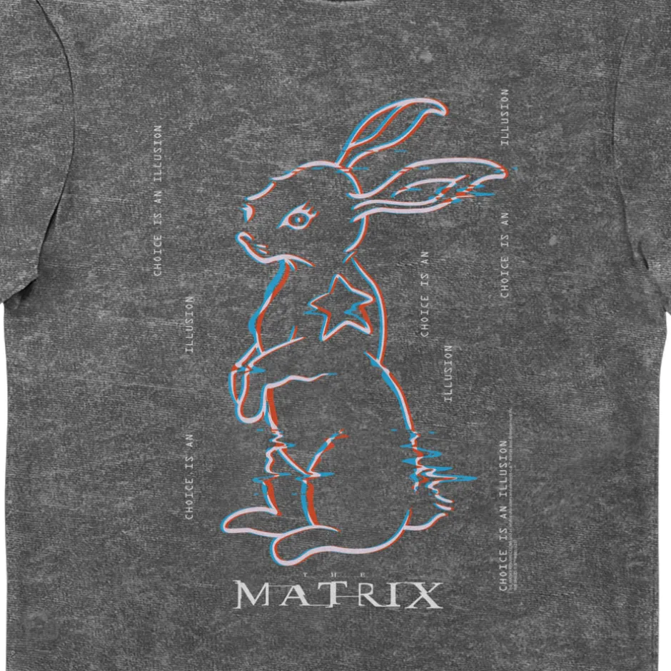 The Matrix White Rabbit Choice Is An Illusion Vintage Adults T-Shirt-Bioworld International Cheap