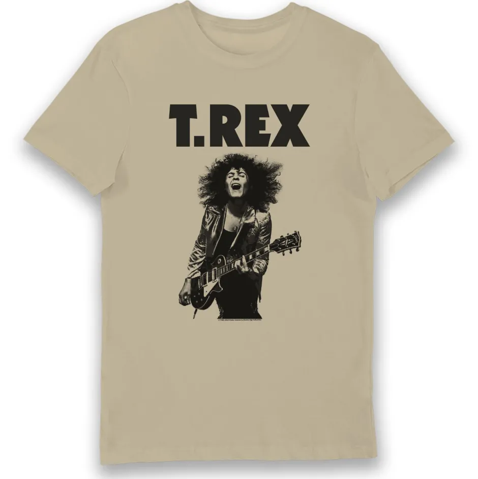 T.Rex Sunburst Guitar T-Shirt-Bioworld International Cheap