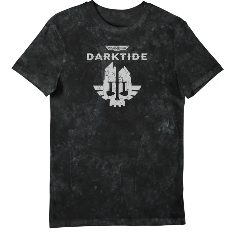 Warhammer 40,000 Darktide Skull Rejects Will Rise Adults Aged Washed T-Shirt-Bioworld International Clearance