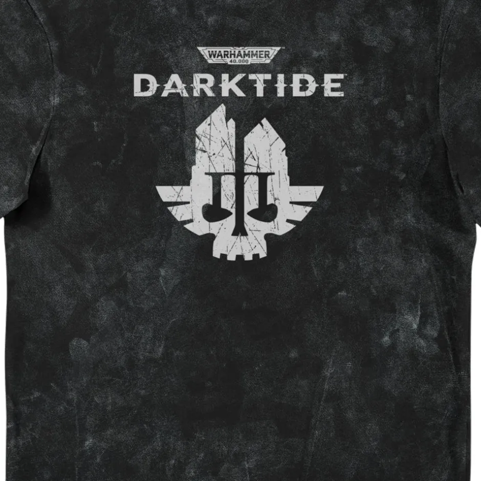 Warhammer 40,000 Darktide Skull Rejects Will Rise Adults Aged Washed T-Shirt-Bioworld International Clearance