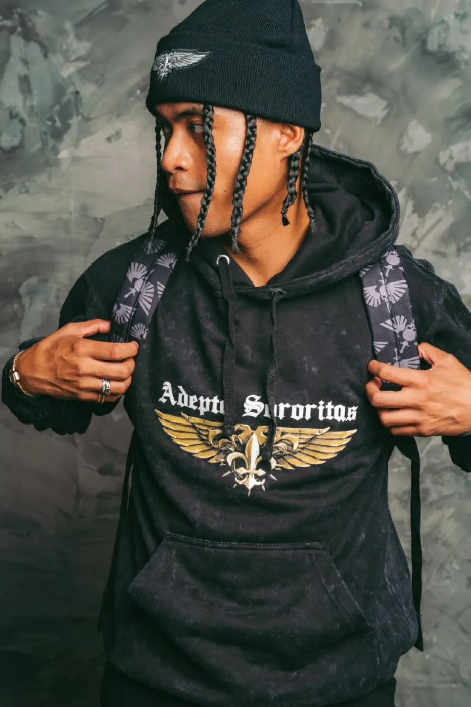 Warhammer 40,000 The Sisters Of Battle Adepta Sororitas Adults Black Hoodie-Bioworld International Discount